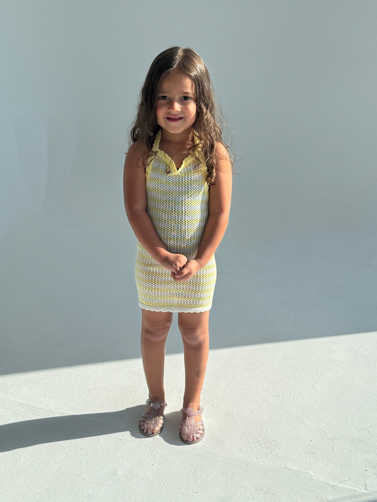 Sunshine Crochet Cover-up Dress