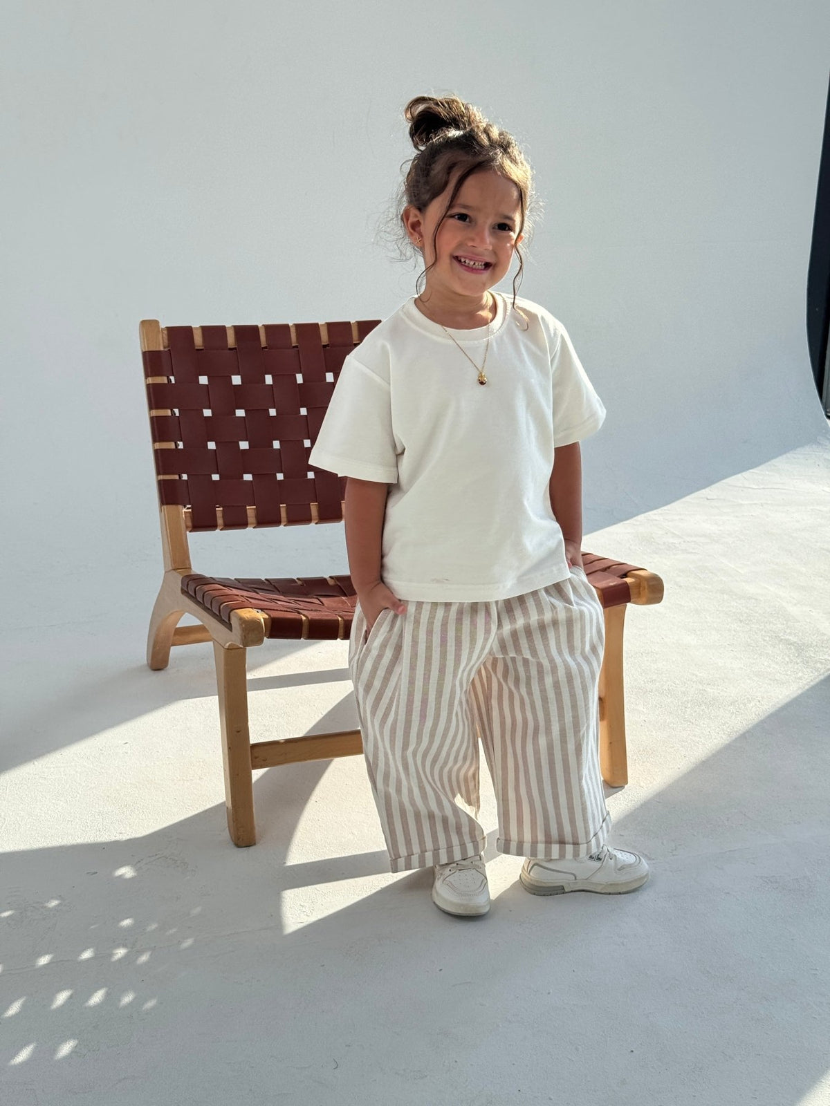 The Striped Beige Pants