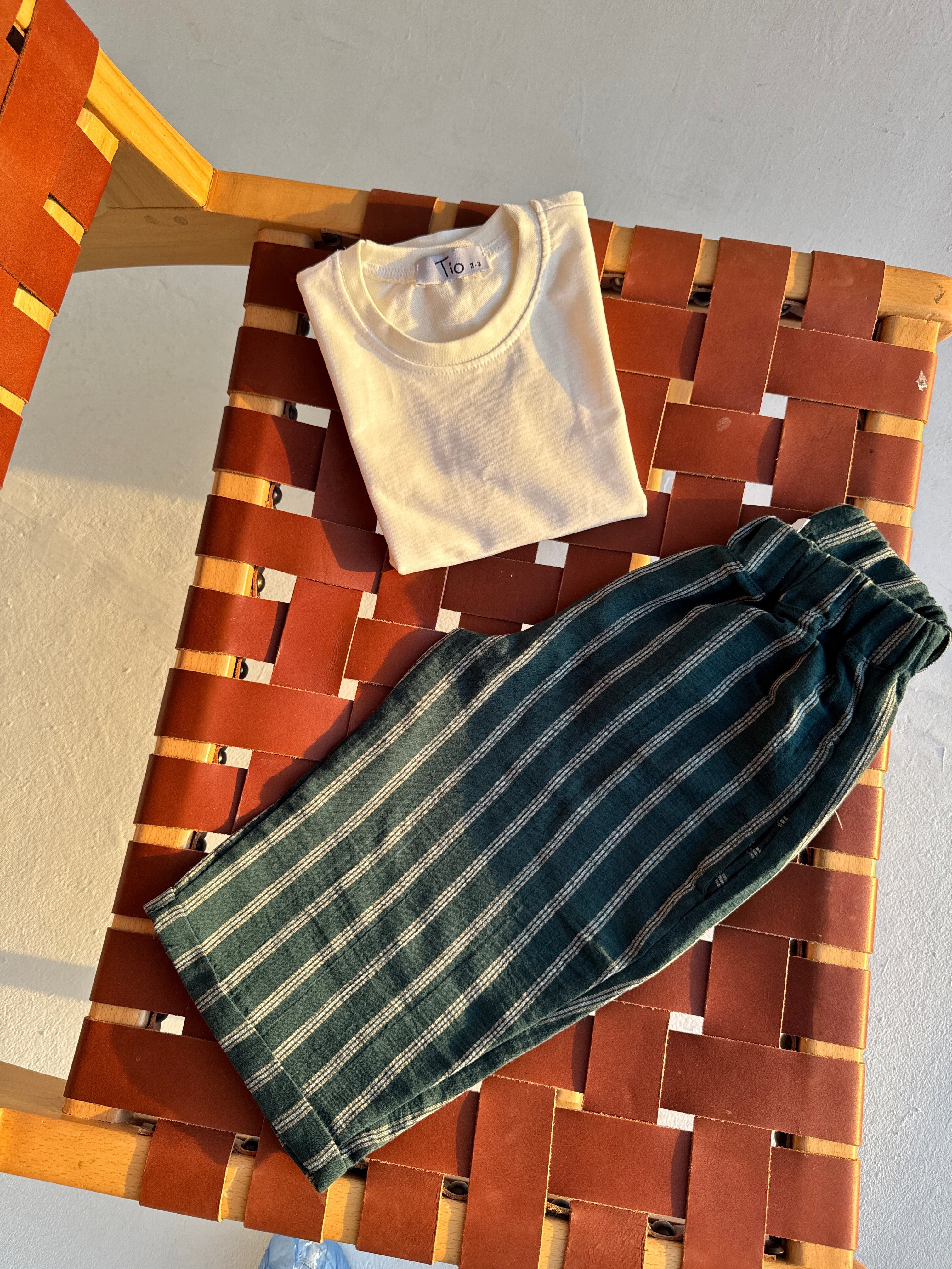 The Striped Olive Pants
