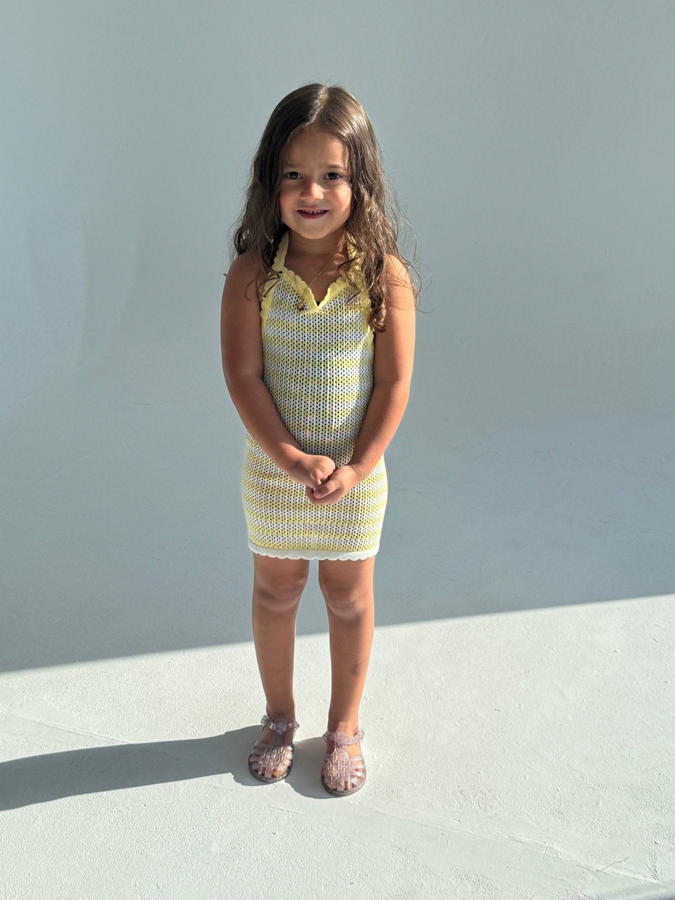 Sunshine Crochet Cover-up Dress