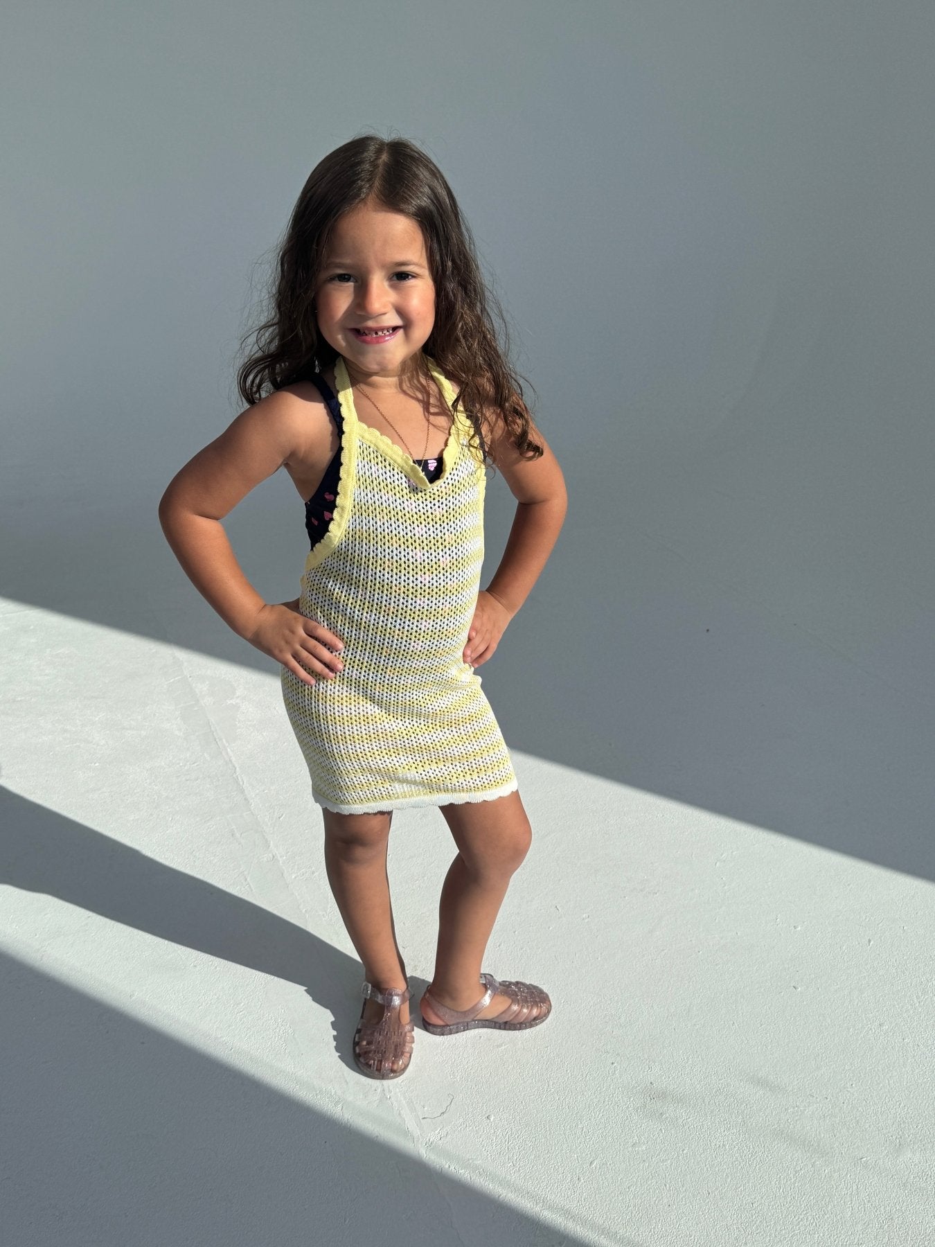 Sunshine Crochet Cover-up Dress