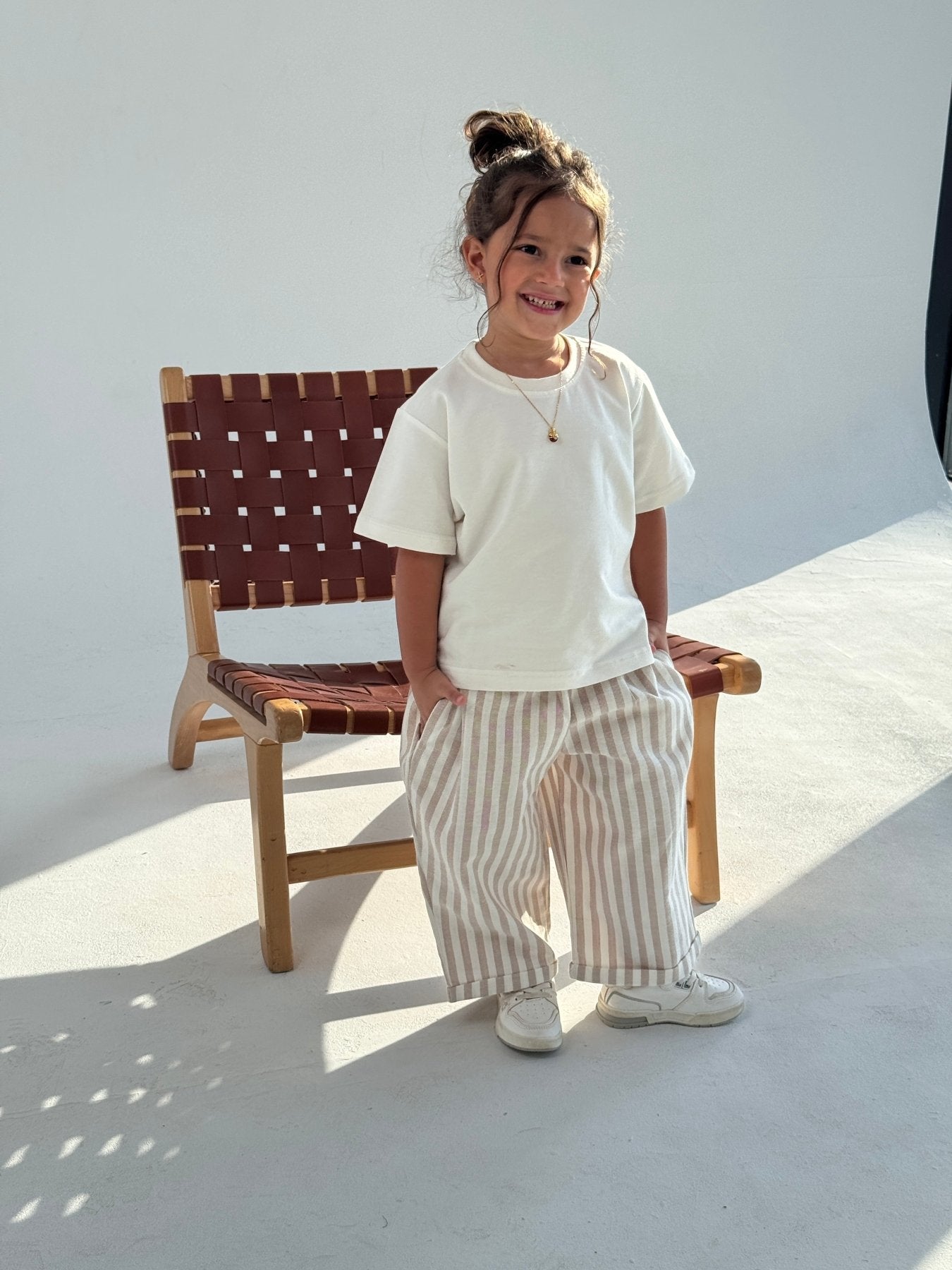 The Striped Beige Pants