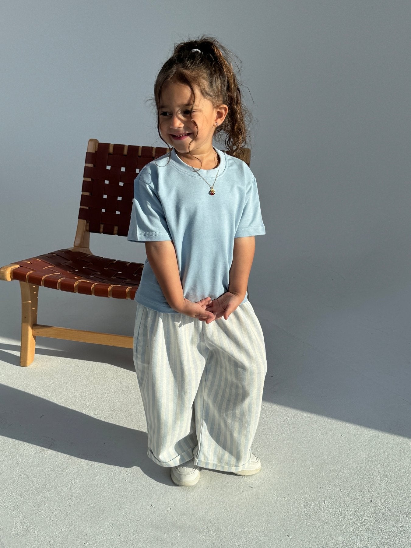 The striped Baby Blue Pants